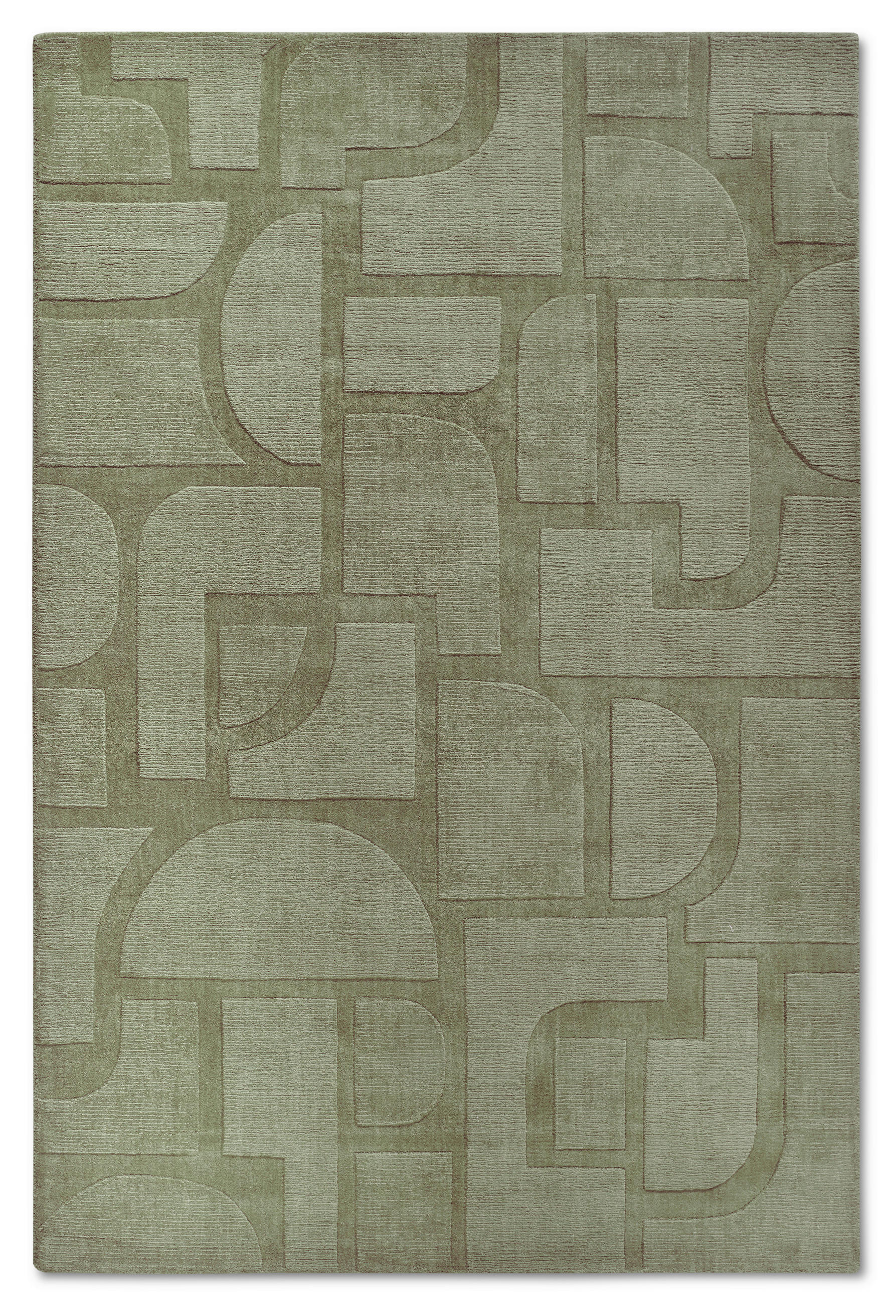 HANDWEBTEPPICH 160/230 cm Kollektion 1906 Grün rechteckig  - Grün, Basics, Textil (160/230cm) - Villeroy & Boch