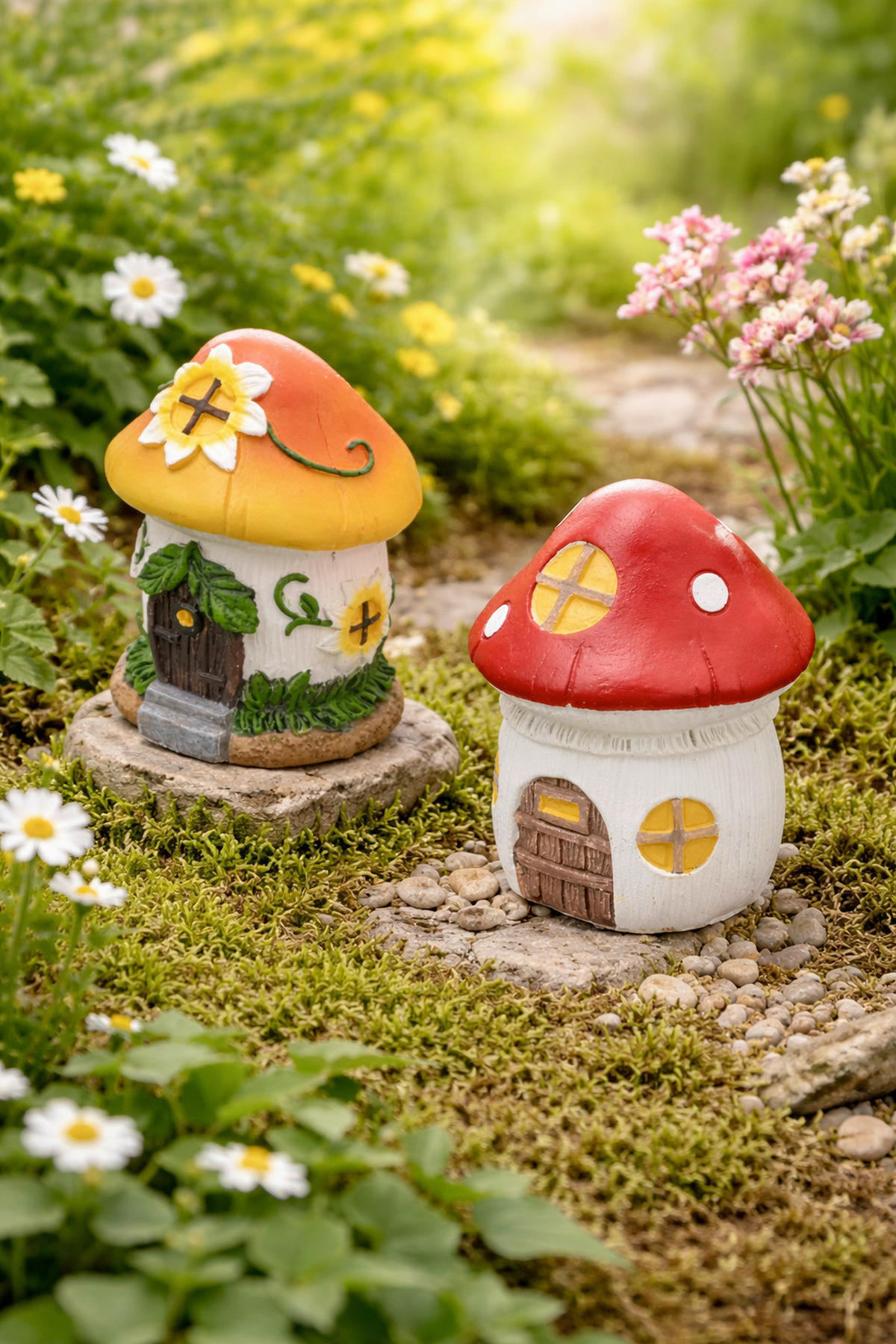 SZOLÁRLÁMPA  - többszínű, Basics, műanyag (7,5/10,5/7,5cm)