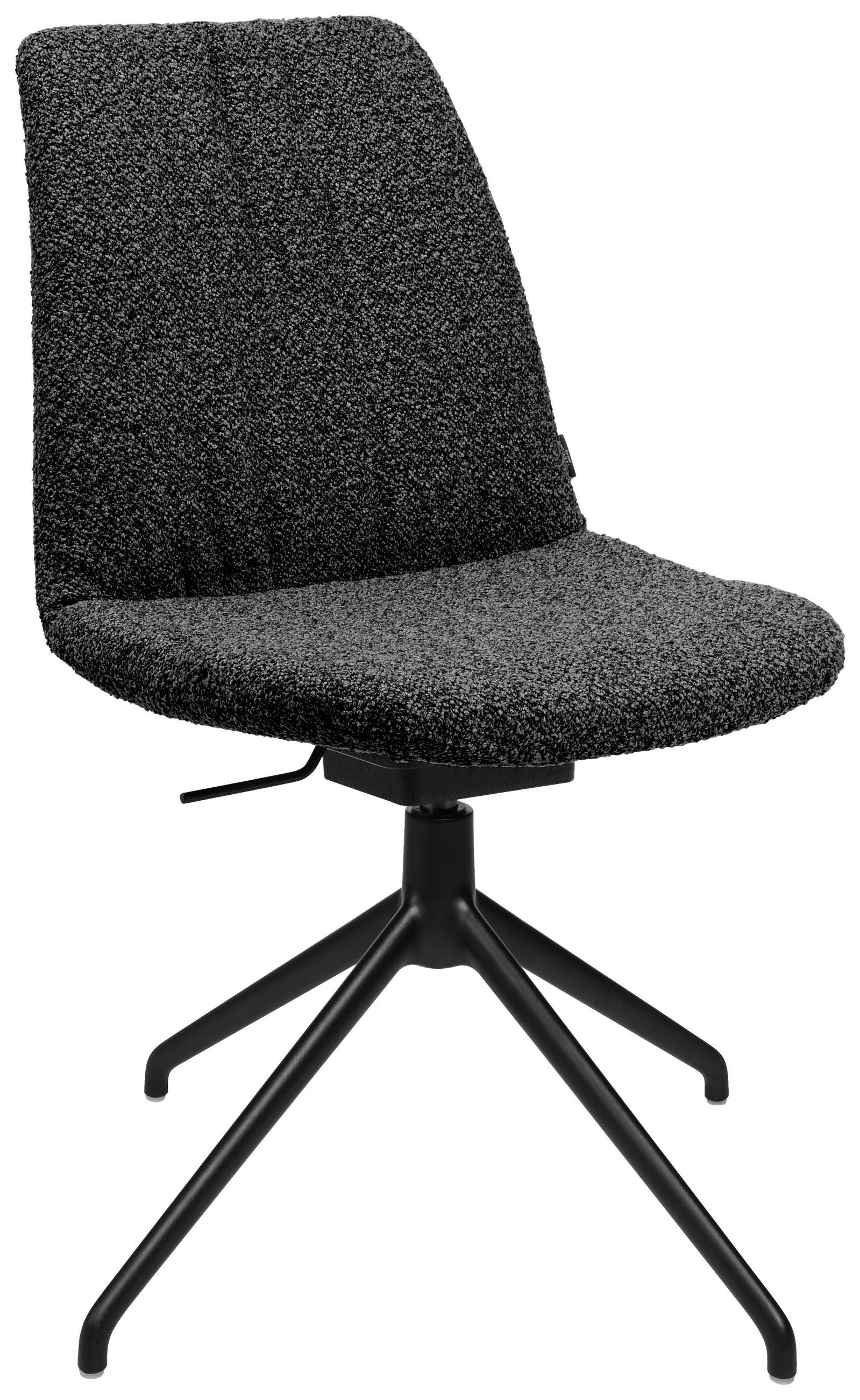STUHL - Anthrazit/Schwarz, Design, Textil/Metall (46/85-88/55cm) - Johann Jakob