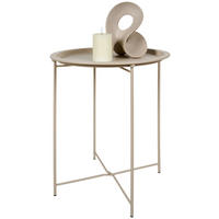 BEISTELLTISCH in Metall  - Beige, Basics, Metall (46,8/50,5cm) - Ambia Home