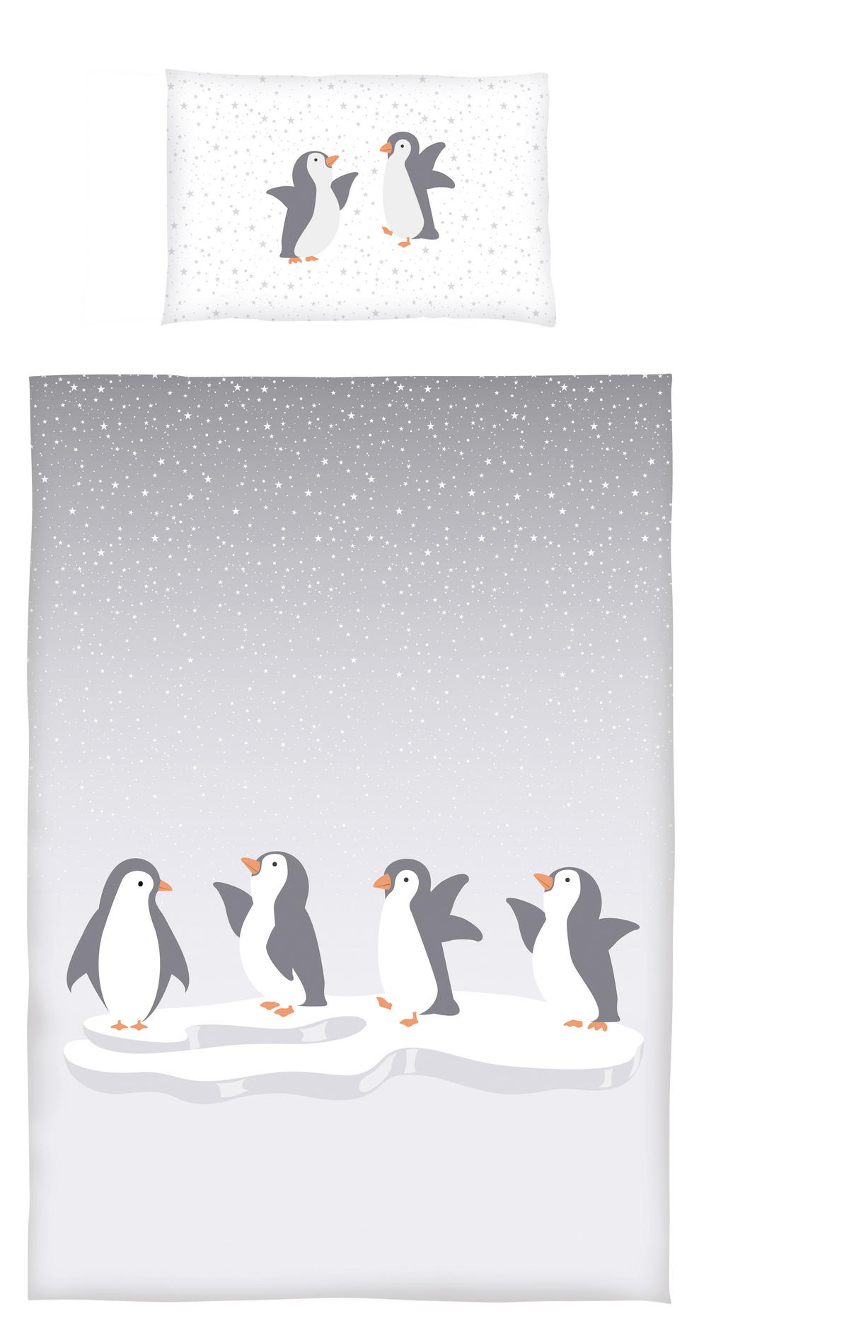 WENDEBETTWÄSCHE 2-teilig Patinio Flachgewebe  - Grau, Basics, Textil (21/1,5/29cm) - Patinio