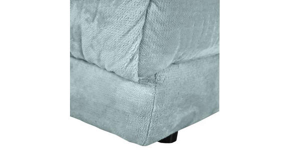 ECKSOFA in Plüsch Mintgrün  - Schwarz/Mintgrün, Design, Kunststoff/Textil (170/250cm) - Carryhome