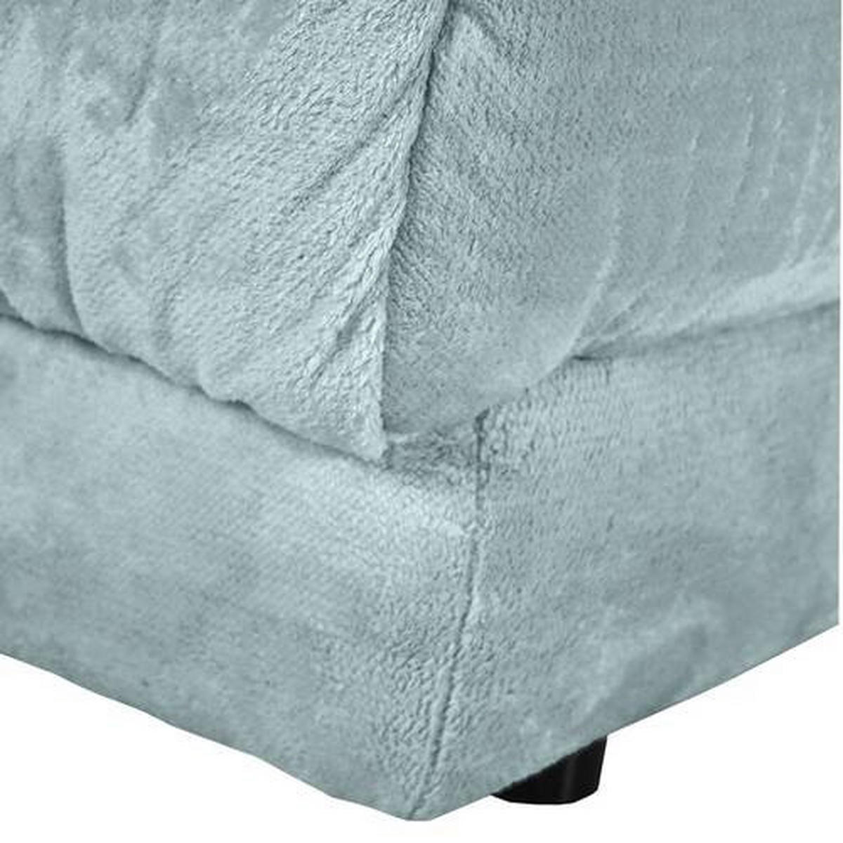 HÖRNSOFFA i plysch mintgrön  - mintgrön/svart, Design, textil/plast (170/250cm) - MID.YOU