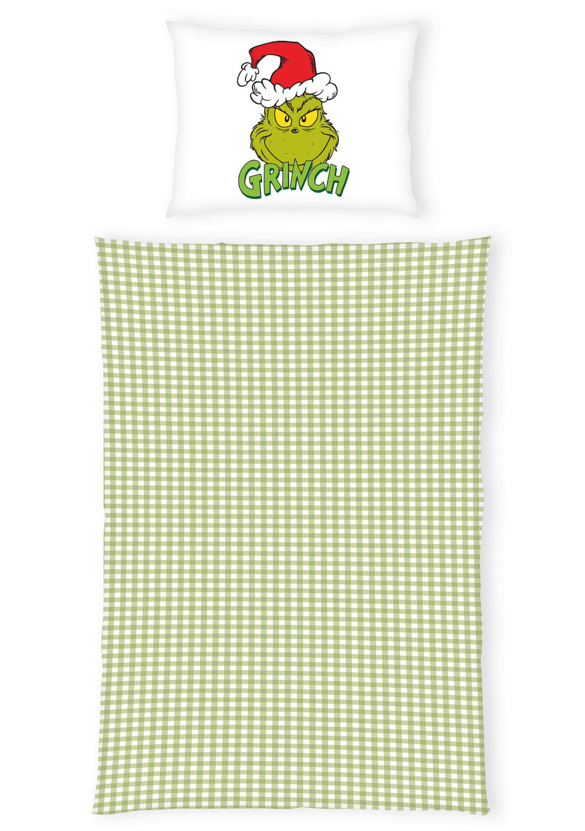BETTWÄSCHE 2-teilig Grinch Flanell-Bettwäsche Flanell 140/200 cm  - Multicolor, Basics, Textil (140/200cm) - Herding