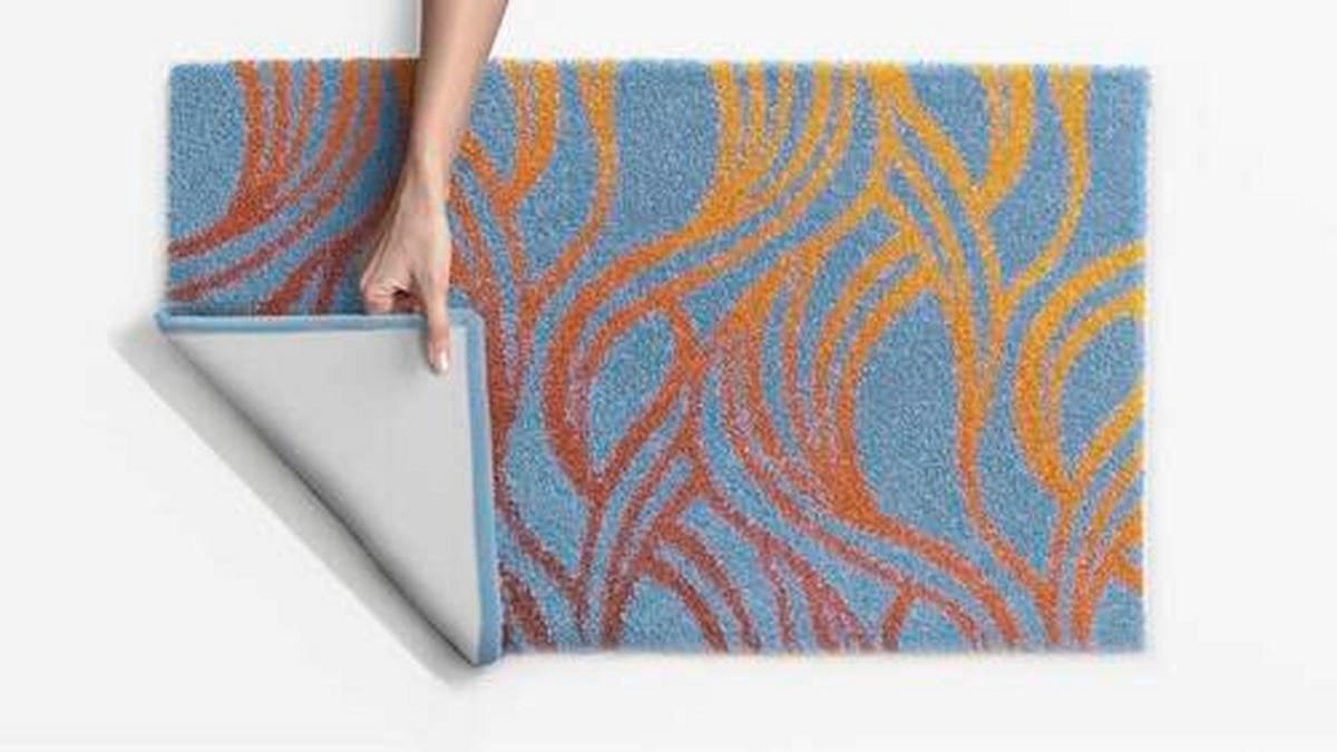 BIDET-VORLEGER Orange 50/60 cm  - Orange, Design, Kunststoff/Textil (50/60cm) - Grund