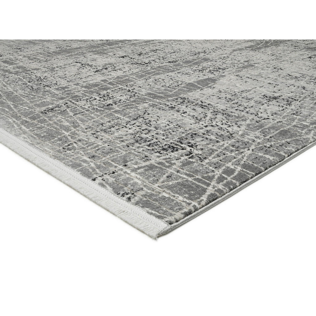 Thumbnail - Dieter Knoll Teppich Thalmar, Grau, Hellgrau, Textil, Abstraktes, rechteckig, 120x170 cm, für Fußbodenheizung geeignet, ...