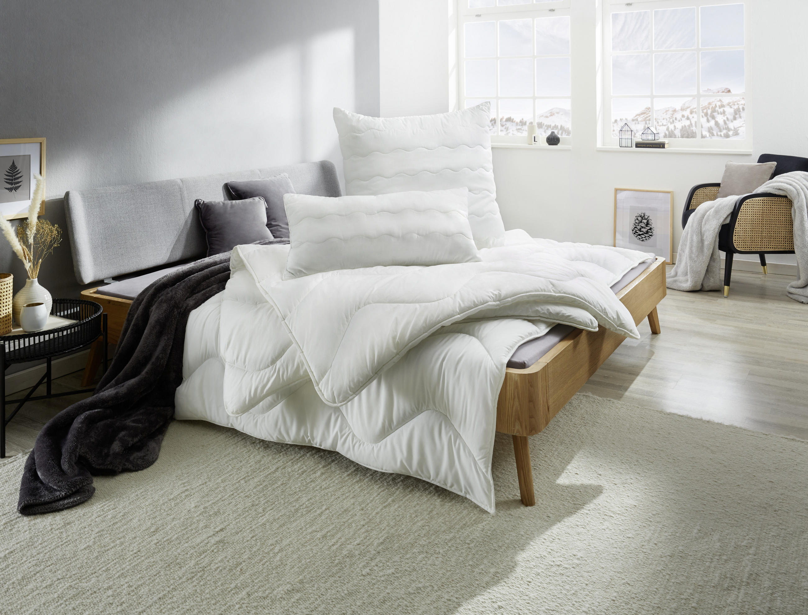 GANZJAHRESDECKE  Levante  135/200 cm   - Weiß, Basics, Textil (135/200cm) - Sleeptex