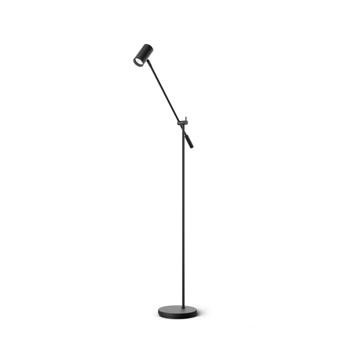 STEHLEUCHTE 19,8/136,5 cm    - Schwarz, KONVENTIONELL, Metall (19,8/136,5cm) - Belid