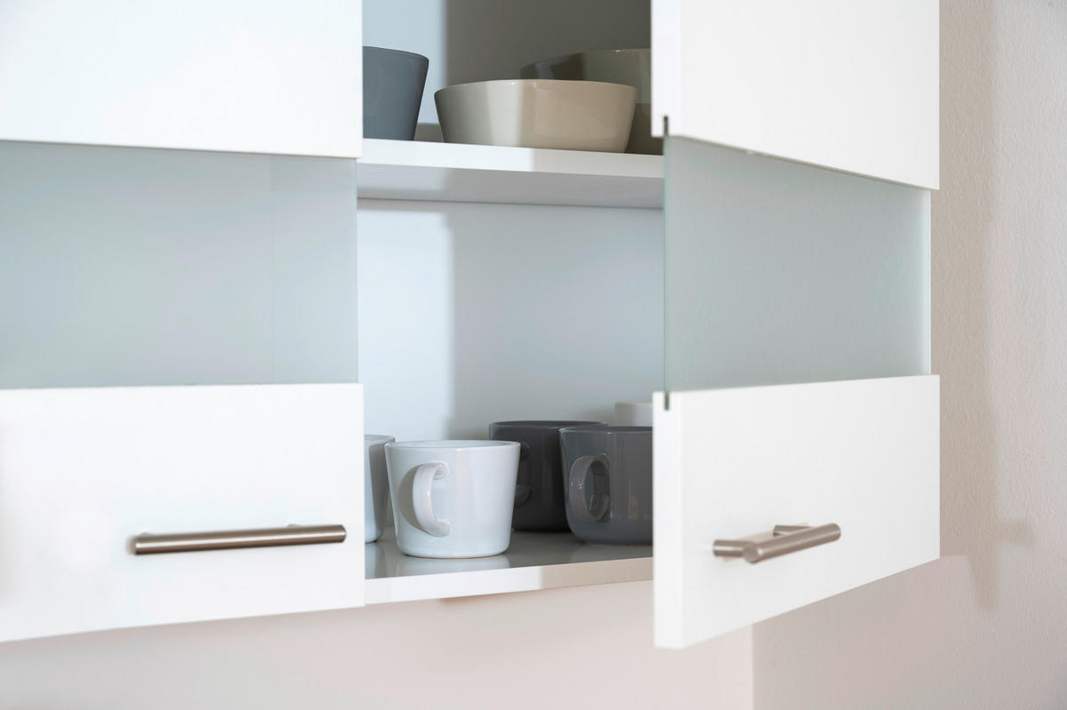 MODULKÖK 210 cm   i vit  - stålfärgad/vit, Basics, metall/trämaterial (210cm) - Respekta