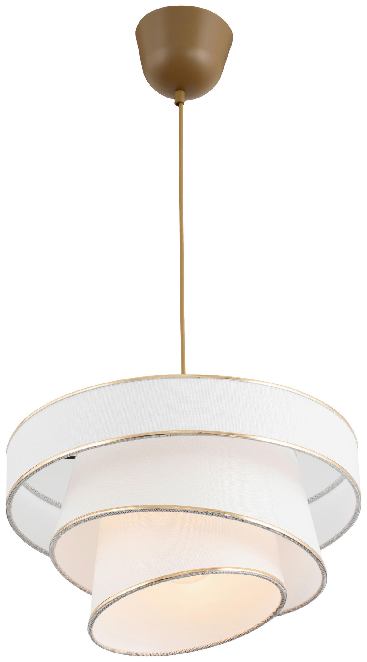 HÄNGELEUCHTE 40/125 cm   - Weiß, Trend, Kunststoff/Textil (40/125cm) - Novel