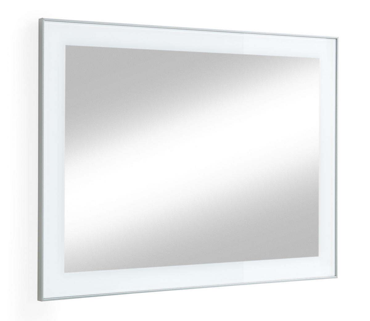 WANDSPIEGEL 80/60/2 cm  - Weiß, Design, Glas (80/60/2cm)