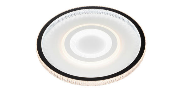 LED-DECKENLEUCHTE 49/6,5 cm - Klar/Schwarz, Trend, Kunststoff/Metall (49/6,5cm) - Novel