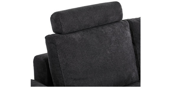 KOPFSTÜTZE in Webstoff - Anthrazit/Schwarz, Design, Textil (52/14cm) - Carryhome