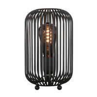TISCHLEUCHTE Cage 16/25 cm   - Sandfarben/Schwarz, Design, Textil/Metall (16/25cm) - Schöner Wohnen