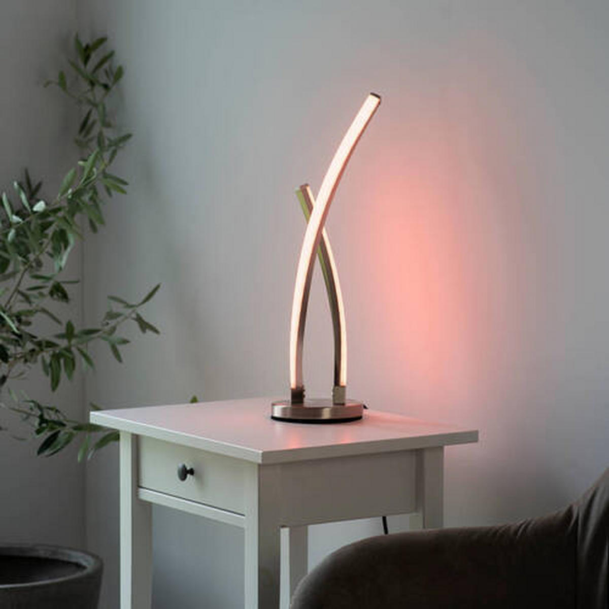 LED-TISCHLEUCHTE Lola Smart 13/48,5 cm   - Design, Kunststoff/Metall (13/48,5cm)
