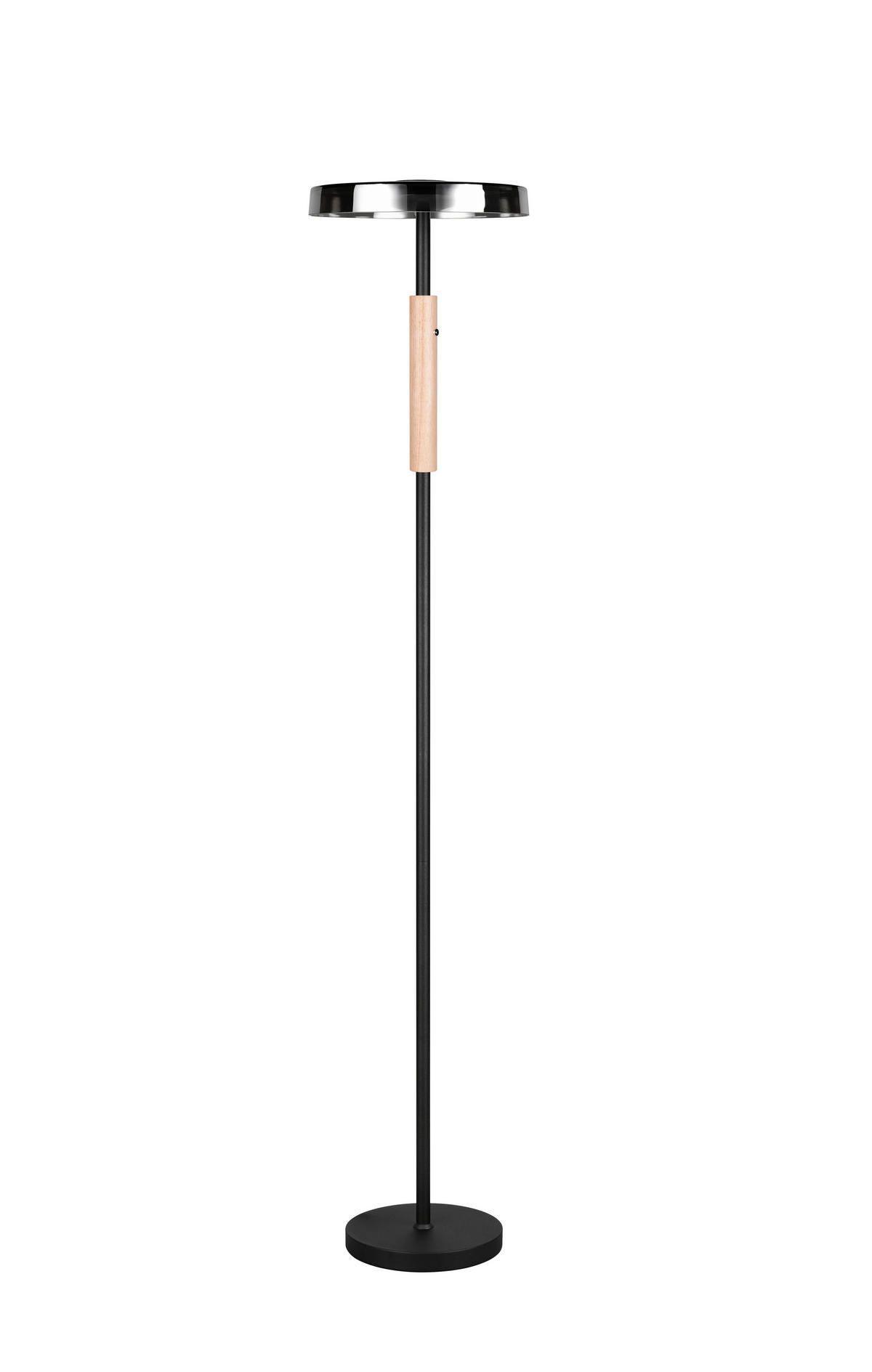 LED-STEHLEUCHTE 33/160 cm    - Braun/Weiß, Design, Glas/Metall (33/160cm) - Trio Leuchten