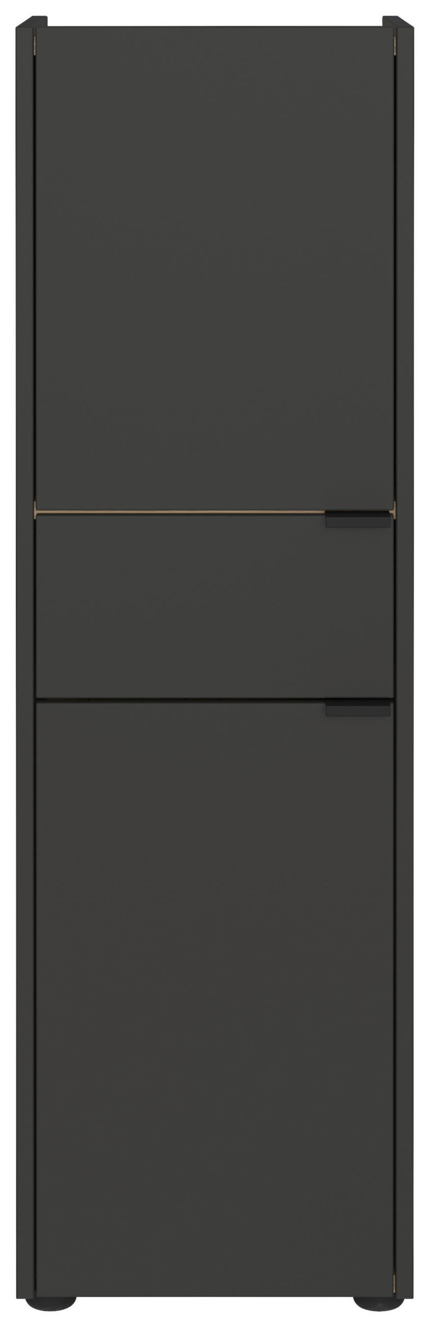 BADEZIMMER 4-teilig  in 200 cm  - Eichefarben/Schwarz, MODERN, Holzwerkstoff/Kunststoff (200cm) - Germania