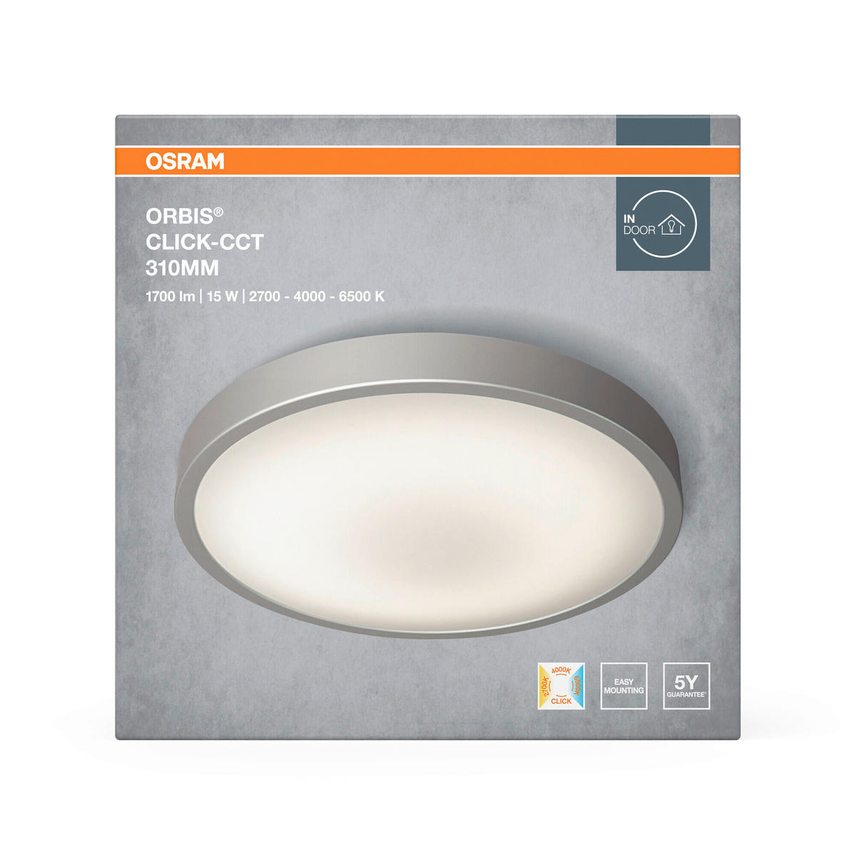 LED-DECKENLEUCHTE 31/8 cm   - Weiß, Basics, Kunststoff/Metall (31/8cm) - Osram