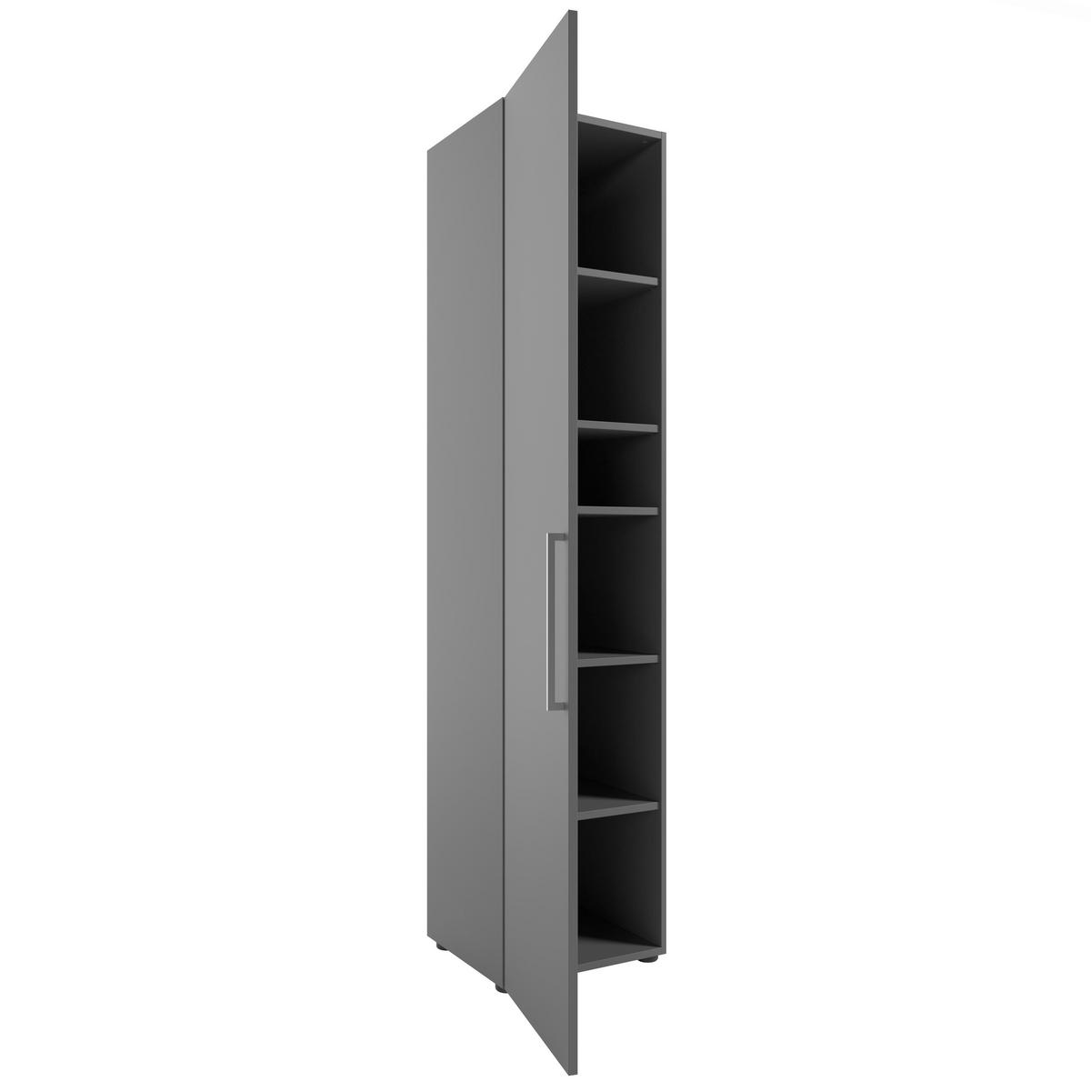 AKTENSCHRANK Grau  - Grau, MODERN, Holzwerkstoff (44,9/201/42,9cm) - Novel