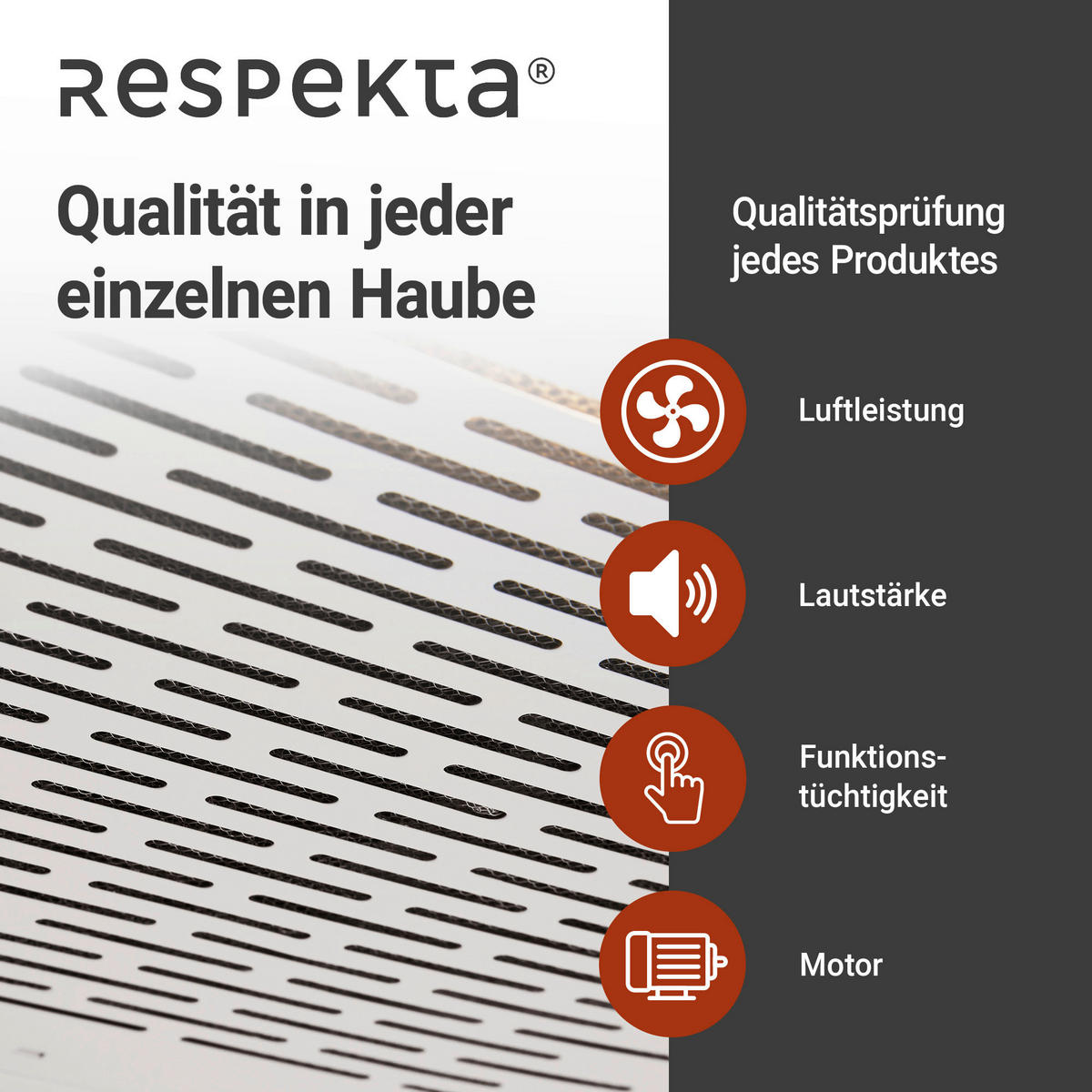 DUNSTABZUGSHAUBE DH620WL  - Weiß, Trend, Metall (60/7,6/47cm) - Respekta