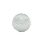 DEKOKUGEL - Klar/Weiß, Basics, Glas (8cm) - Ambia Home