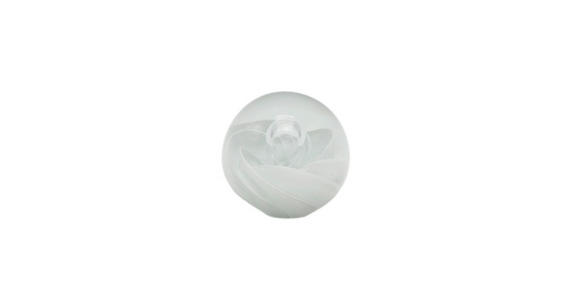 DEKOKUGEL - Klar/Weiß, Basics, Glas (8cm) - Ambia Home