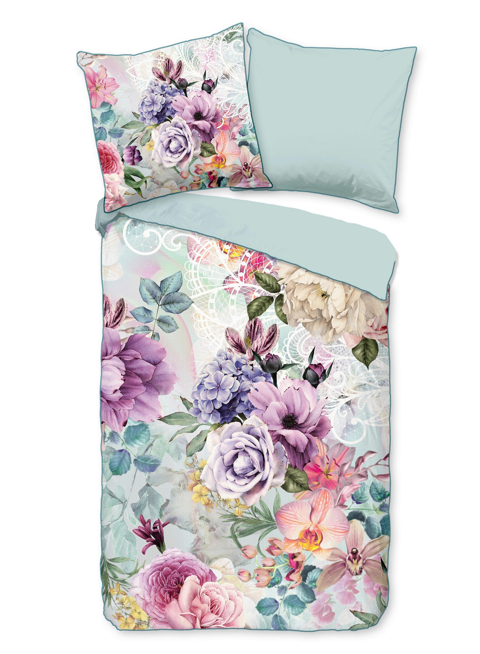 WENDEBETTWÄSCHE Anamin Satin 135/200 cm  - Multicolor, Natur, Textil (135/200cm)