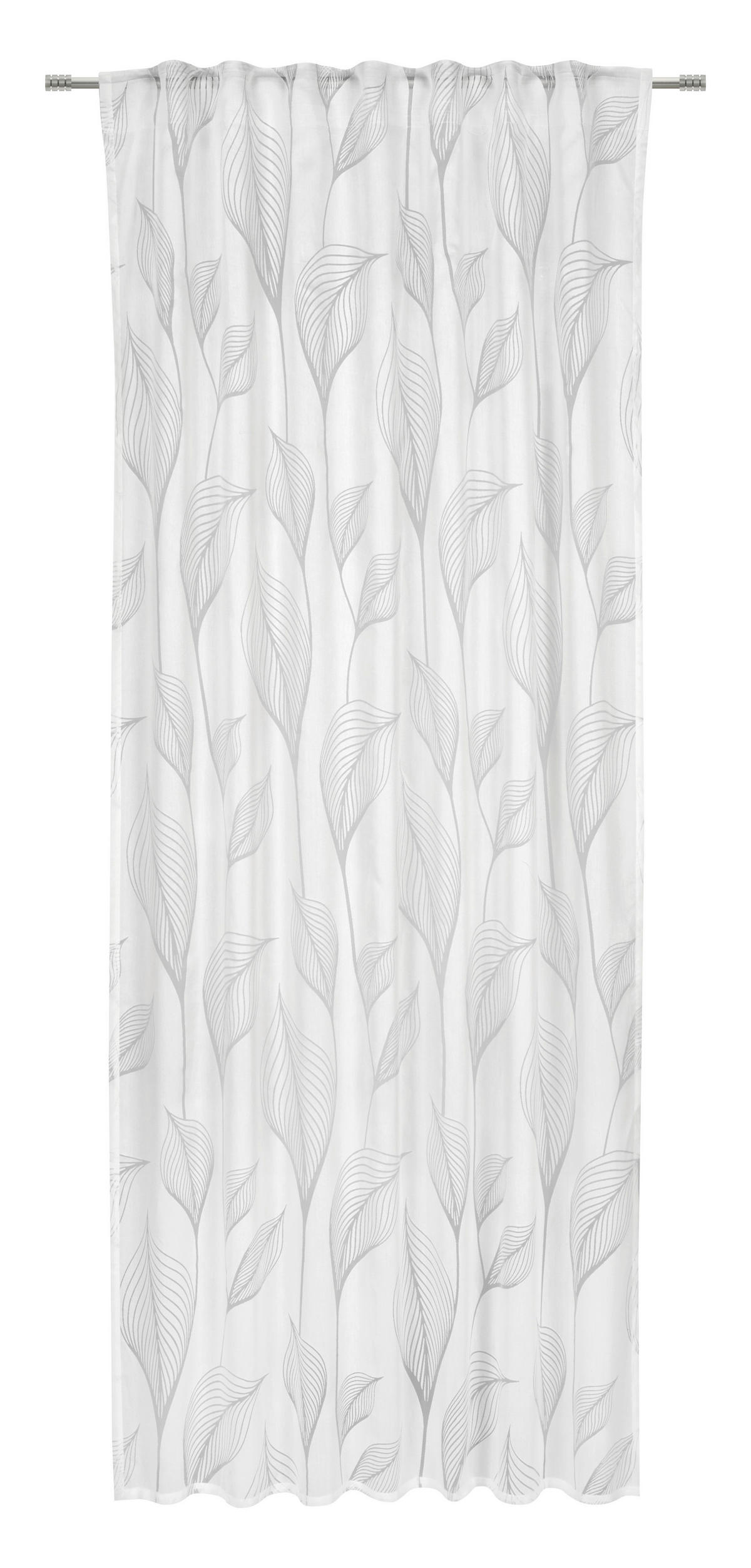 FERTIGVORHANG transparent  - Weiß, Trend, Textil (135/245cm) - Esposa