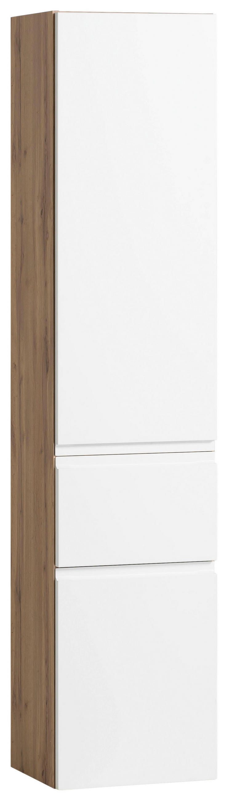 HOCHSCHRANK 40/180/35 cm  - Eiche Wotan/Weiß, MODERN, Holzwerkstoff (40/180/35cm) - Held