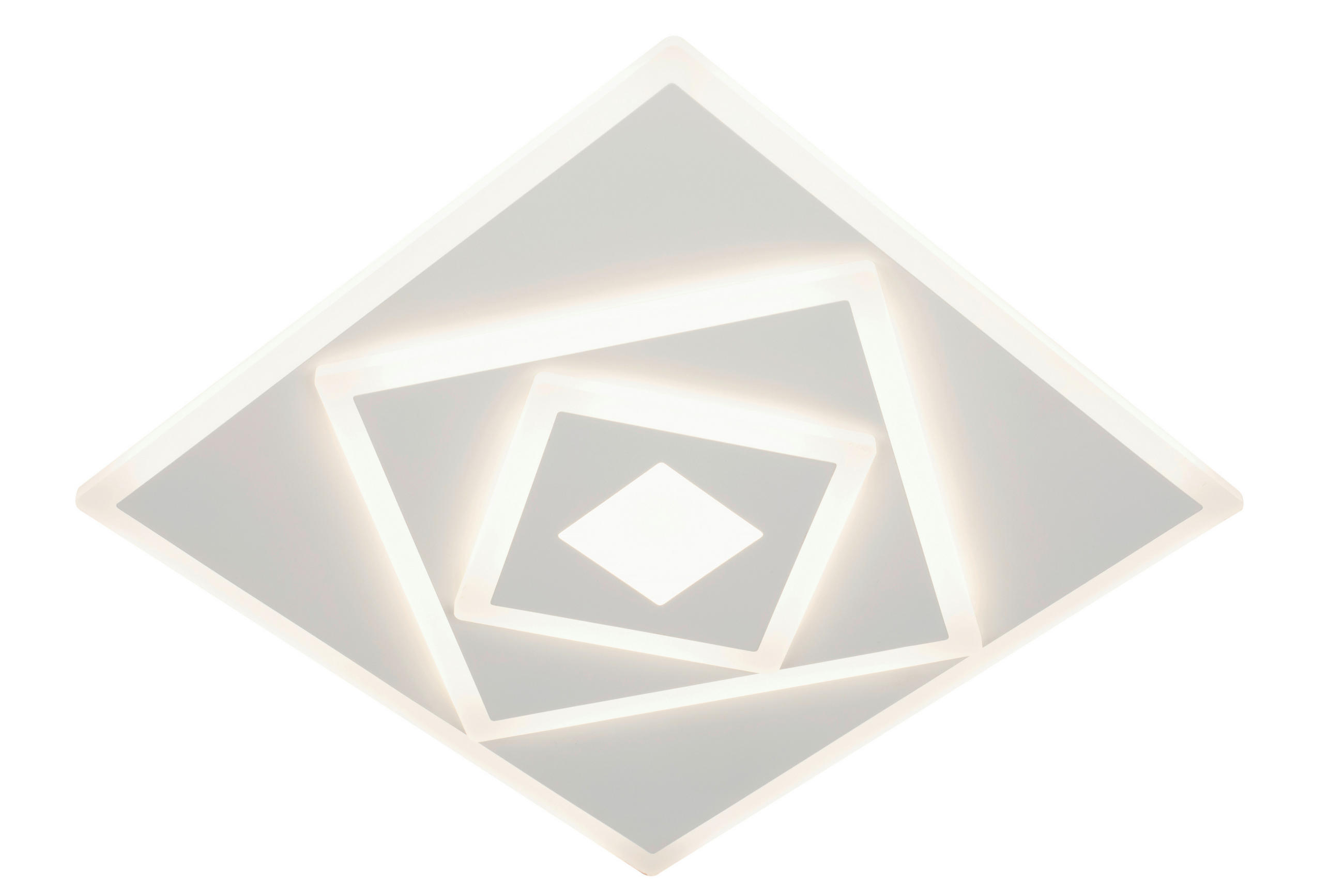 LED-DECKENLEUCHTE 40/40/6 cm   - Weiß, Trend, Kunststoff/Metall (40/40/6cm) - Novel