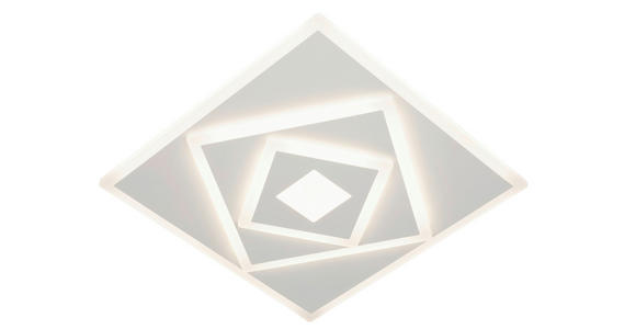 LED-DECKENLEUCHTE Matera 40/40/6 cm  - Weiß, Trend, Kunststoff/Metall (40/40/6cm) - Novel