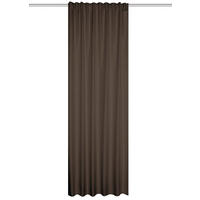 WÄRMESCHUTZVORHANG Verdunkelung 135/145 cm   - Braun, Basics, Textil (135/145cm)
