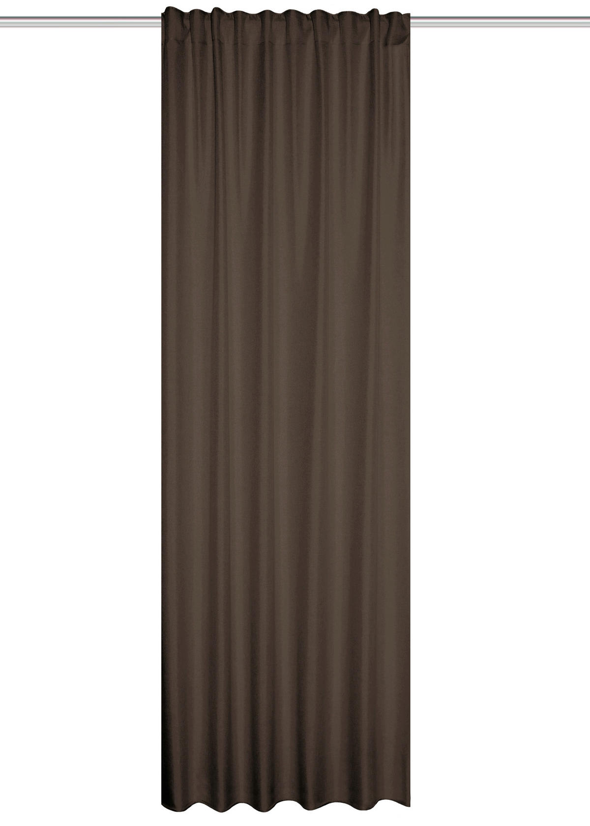 WÄRMESCHUTZVORHANG Verdunkelung 135/145 cm   - Braun, Basics, Textil (135/145cm)