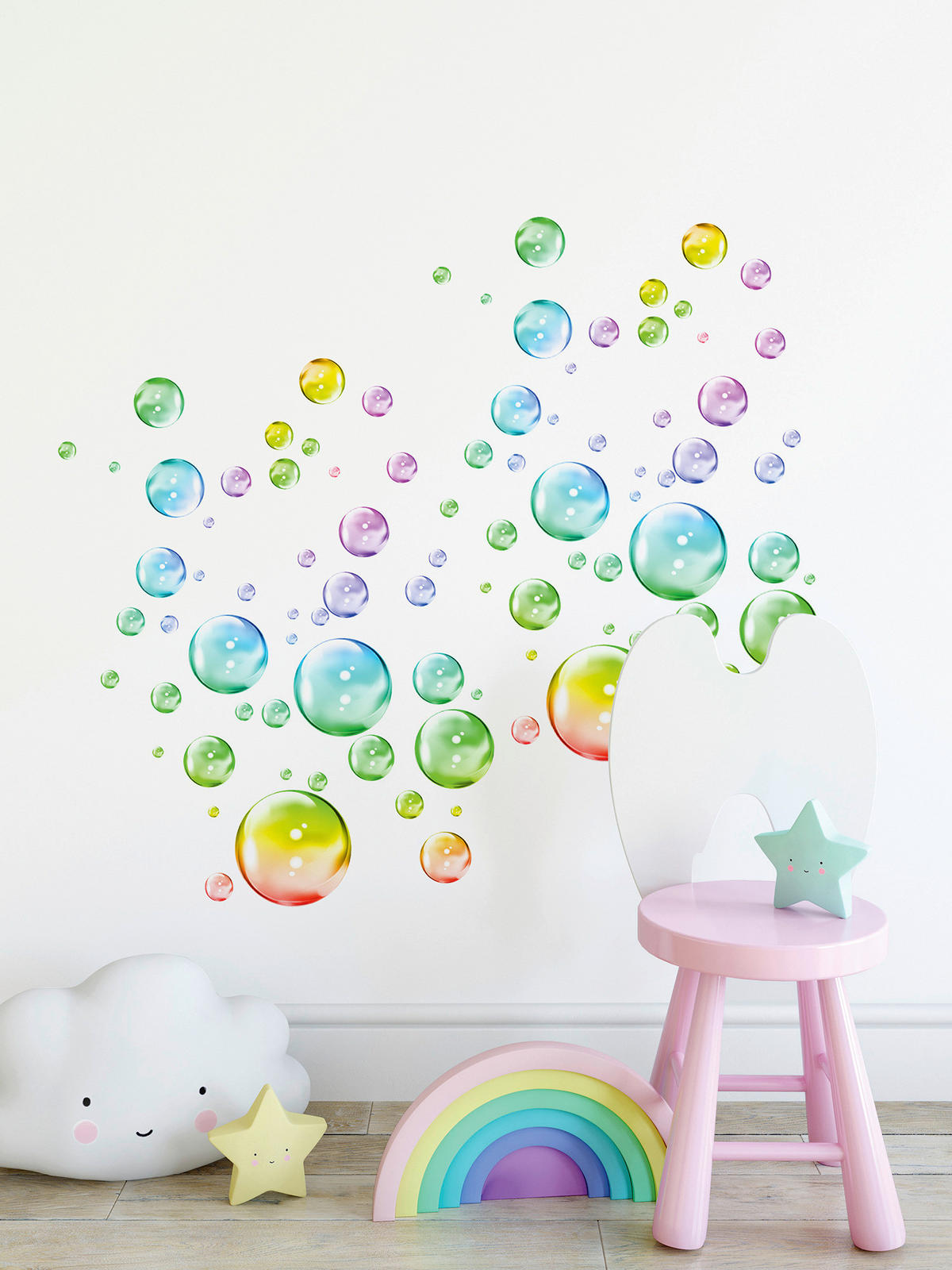 DEKOSTICKER  - Multicolor, KONVENTIONELL, Kunststoff (25/35/0,10cm) - Euroart