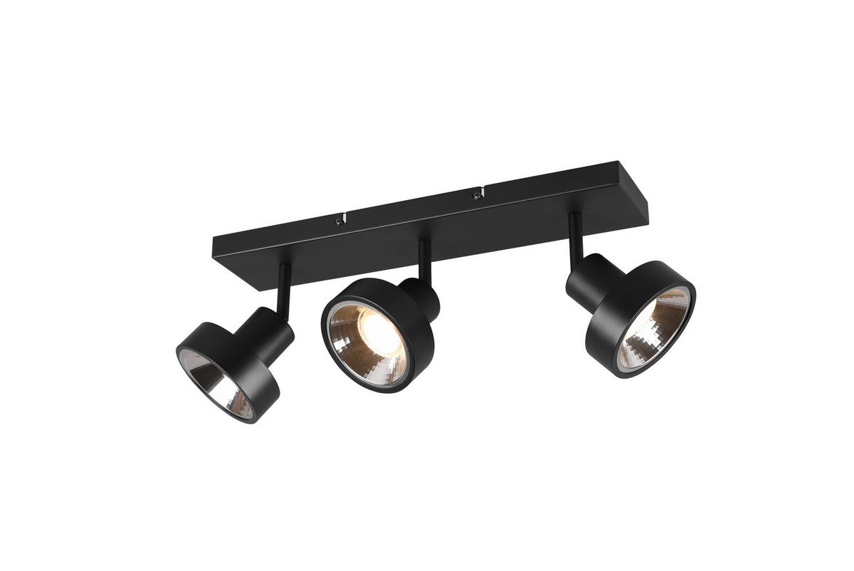 REFLEKTOR  Leon 44/19,3/16 cm            - črna, Basics, kovina (44/19,3/16cm)