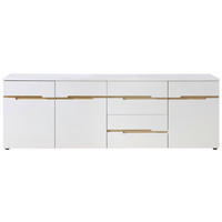 COMODĂ CU UșI 165/82/44 cm  - alb/stejar Artisan, Trend, plastic/material pe bază de lemn (165/82/44cm) - Carryhome