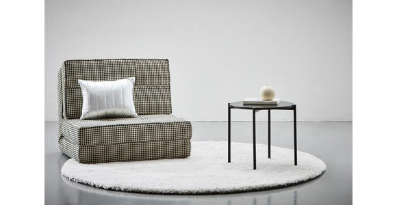 BEISTELLTISCH 43/43/40 cm Schwarz rund  - Schwarz, Trend, Holzwerkstoff/Metall (43/43/40cm) - Carryhome