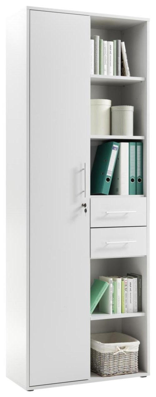 AKTENSCHRANK Hellgrau  - Hellgrau, Basics, Holzwerkstoff (80/216/35,0cm) - MID.YOU