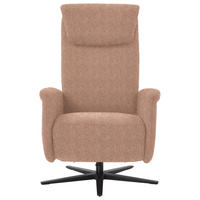 RELAXSESSEL in Textil Aprikose  - Aprikose/Schwarz, Design, Textil/Metall (77/115/89cm) - Pure Home Comfort