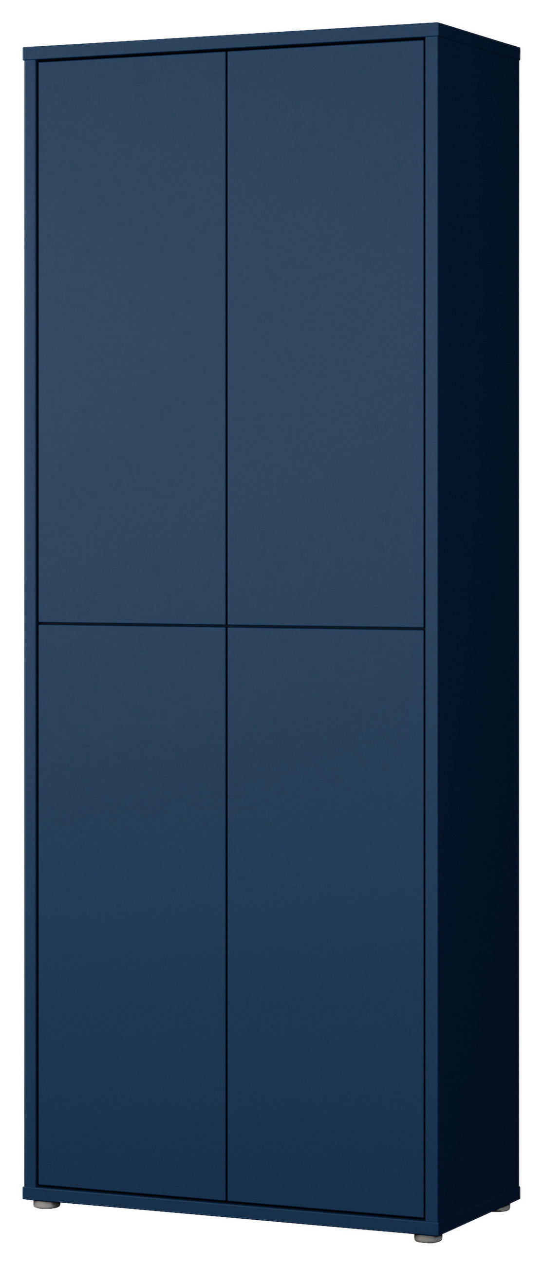 SCHUHSCHRANK Dunkelblau  - Dunkelblau/Grau, MODERN, Holzwerkstoff/Kunststoff (74,5/191,9/34,9cm) - Modern Living