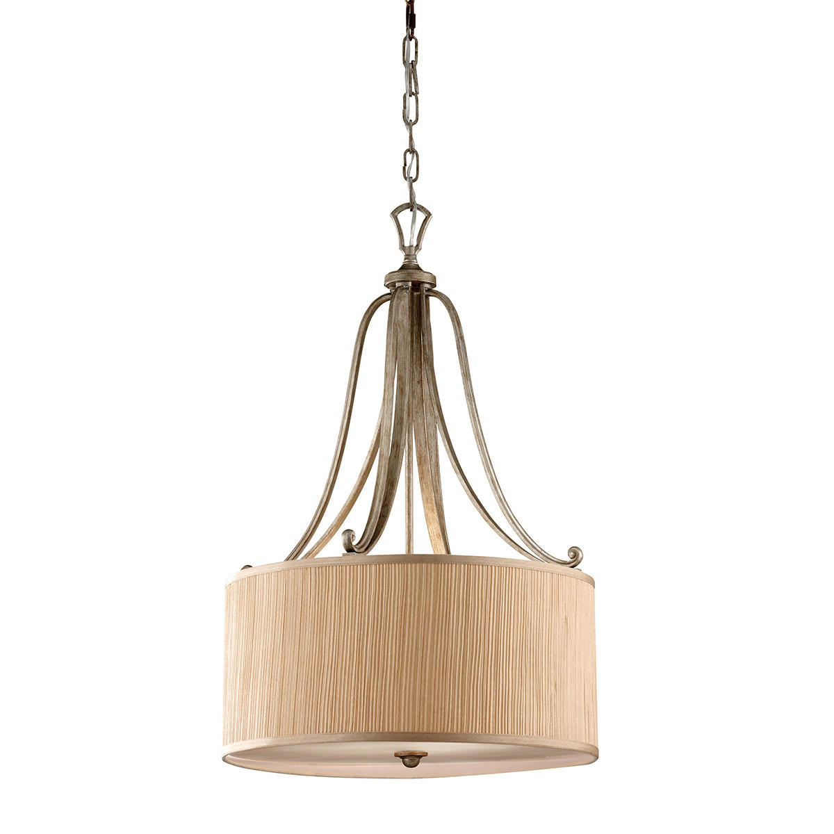 HÄNGELEUCHTE 50.8/92.1 cm    - Sandfarben/Silberfarben, Konventionell, Metall (50.8/92.1cm) - Elstead Lighting