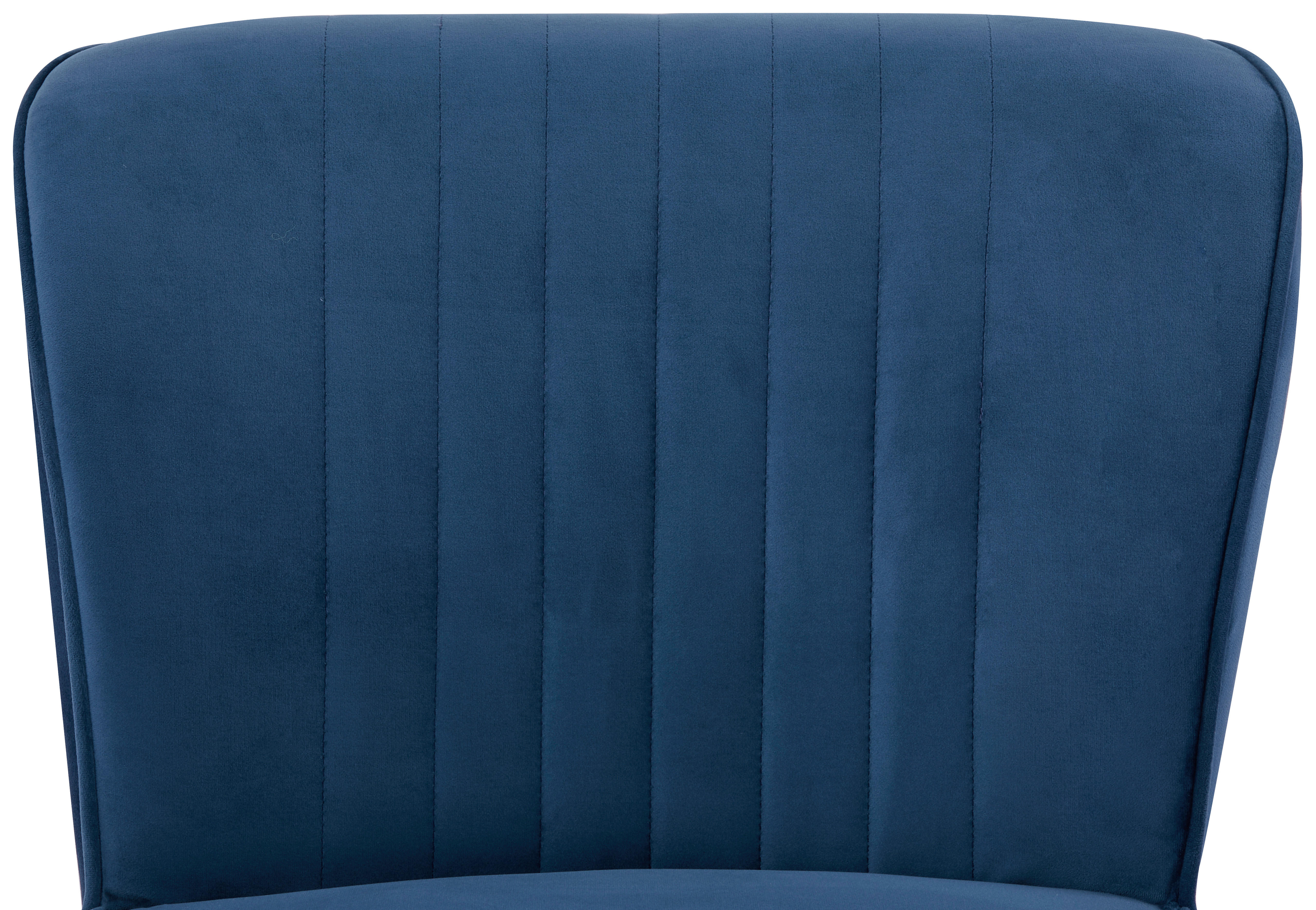 FOTOLIU in textil albastru  - albastru/negru, Design, lemn/textil (58/80/64cm) - Carryhome