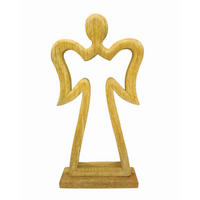 DEKOENGEL  - Naturfarben, LIFESTYLE, Holz (11,5/22/5cm) - X-Mas