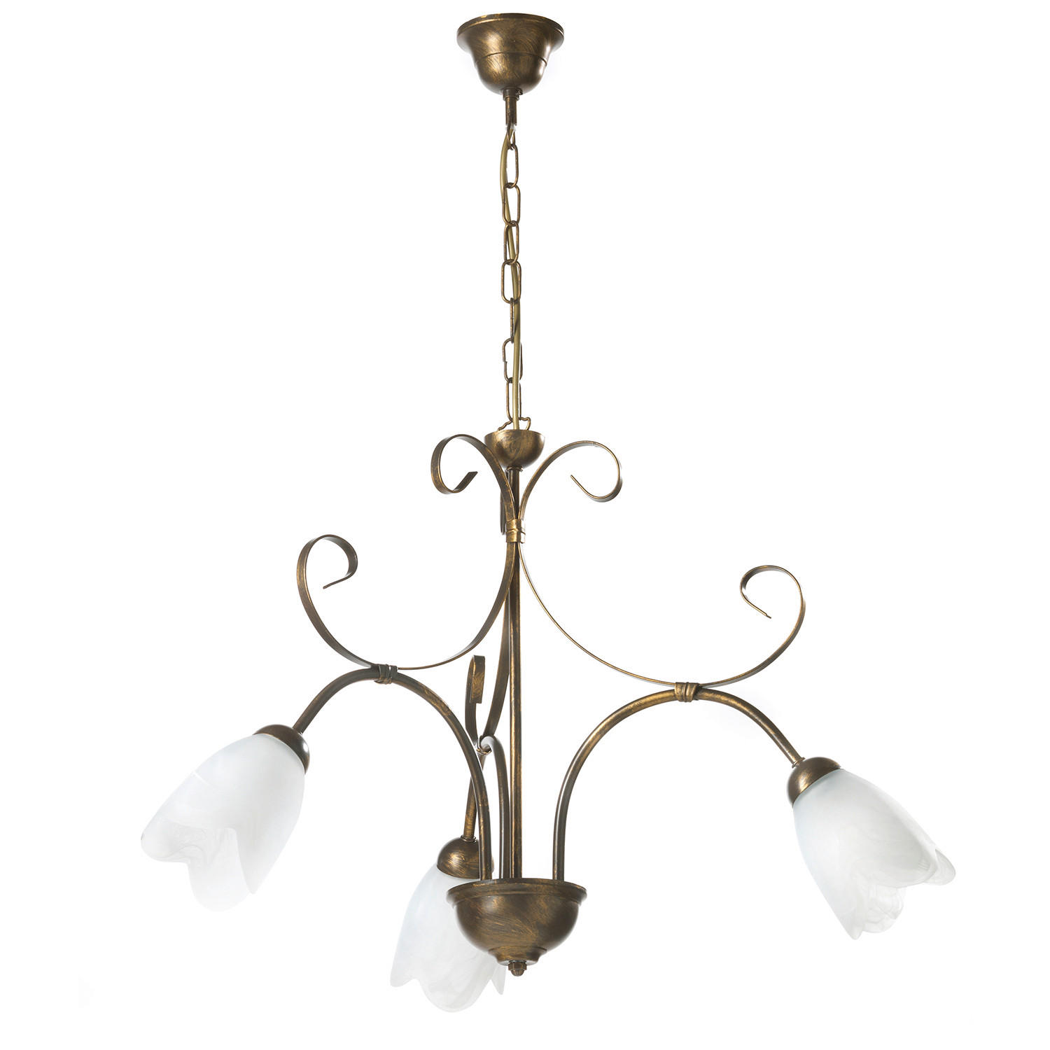 KRONLEUCHTER 4623 ODINO 60/60/80 cm   - Braun, KONVENTIONELL, Metall (60/60/80cm)