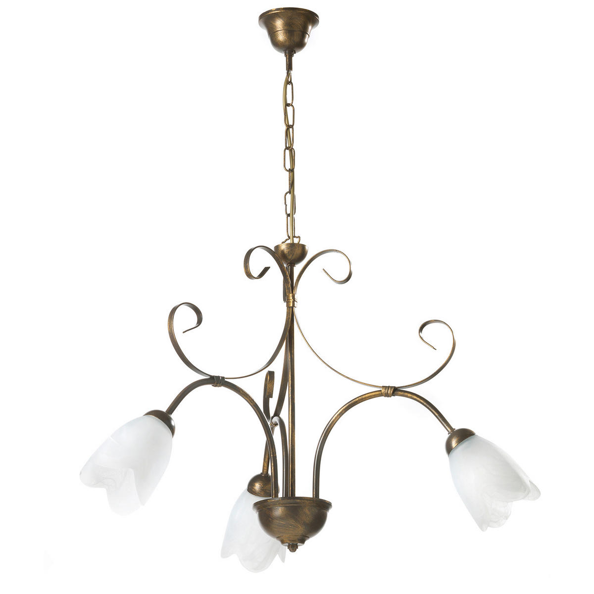 KRONLEUCHTER 4623 ODINO 60/60/80 cm   - Braun, KONVENTIONELL, Metall (60/60/80cm)