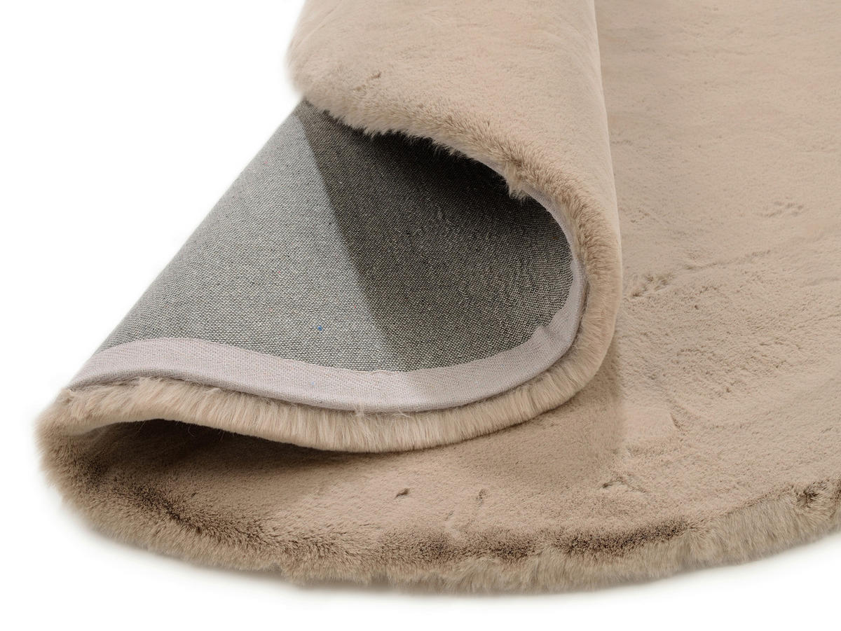 HOCHFLORTEPPICH 120 cm Nuvola - Exklusiv Taupe  - Taupe, Basics, Textil (120cm) - Novel