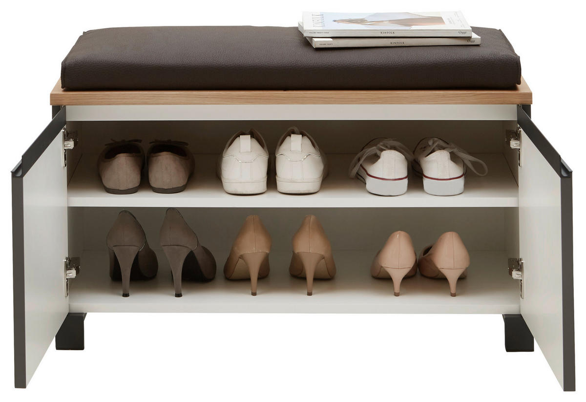 GARDEROBE 5-teilig  in 180/193/40 cm  - Eichefarben/Anthrazit, Design, Holz/Holzwerkstoff (180/193/40cm) - Dieter Knoll