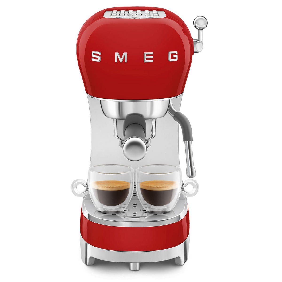 ESPRESSOMASCHINE 50´s Style  - Rot, Design, Kunststoff/Metall (14,9/33/32,9cm) - SMEG
