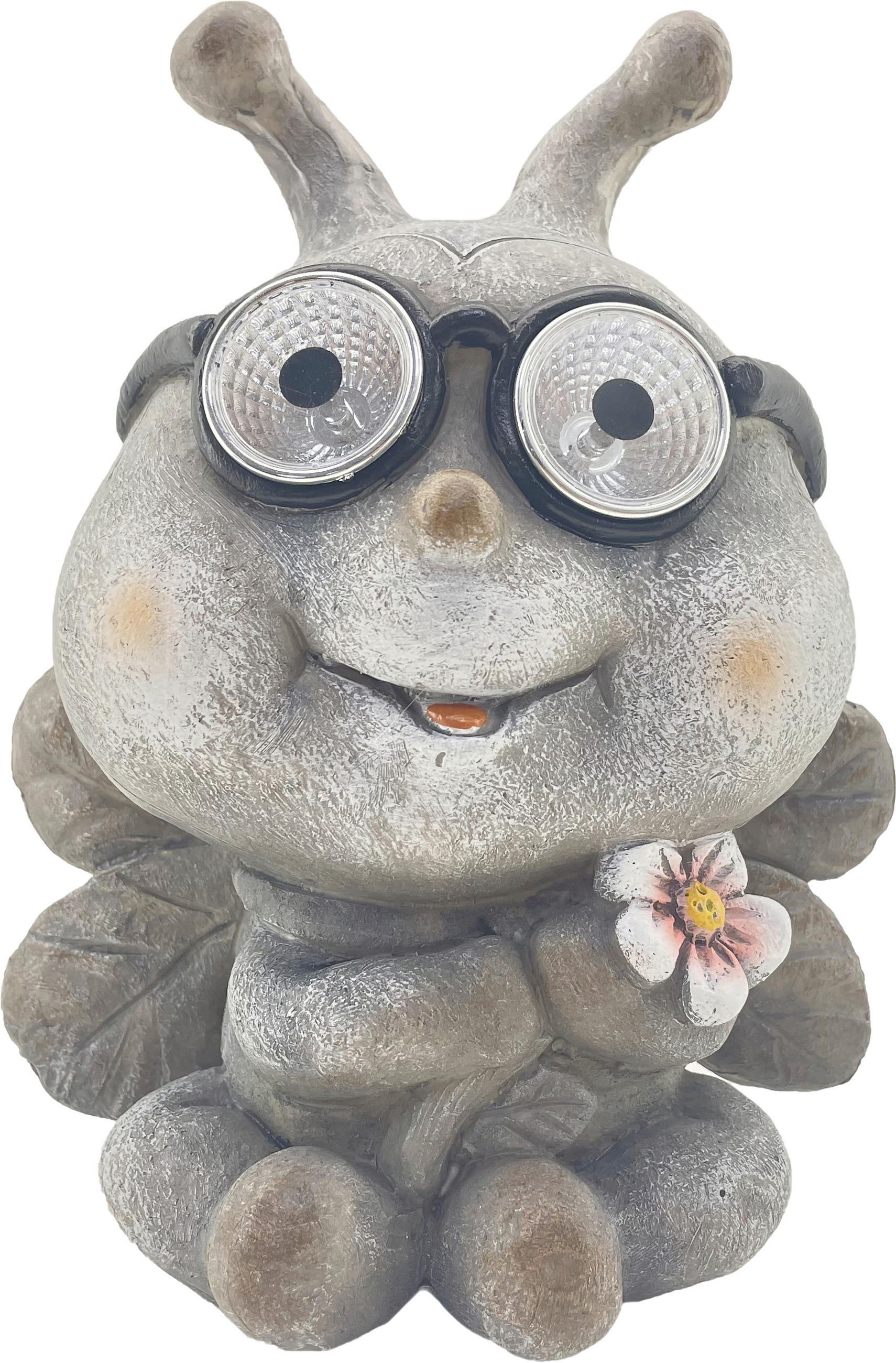 SZOLÁRLÁMPA  - szürke, Lifestyle, műanyag (17,5/22,5/13cm)