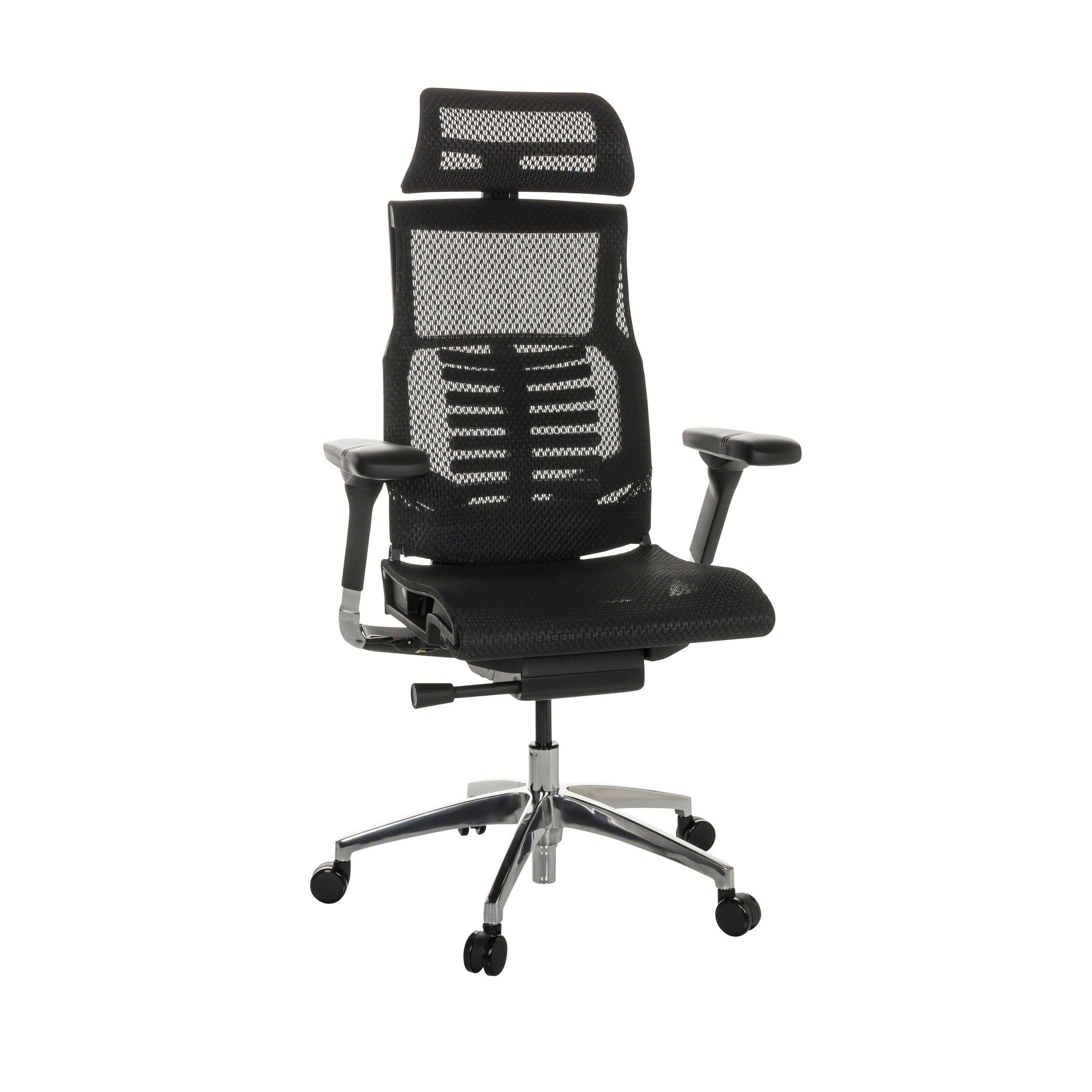 SNURRSTOL  i nät svart  - silver/svart, Basics, metall/textil (67/119-135/60cm) - MID.YOU